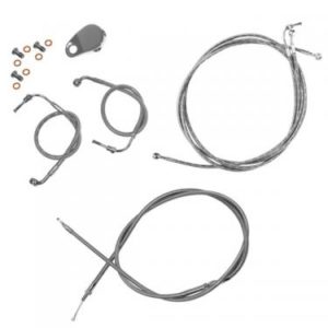 2008-2013 Road King / Road Glide Cables W/ ABS 18-20'' Braided Stainless