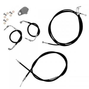 2008-2013 Road King / Road Glide Cables W/ ABS 18-20" Black Vinyl