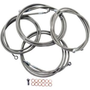 2014-2016  Road King W/ ABS & Cable Clutch 15-17'' Braided Stainless