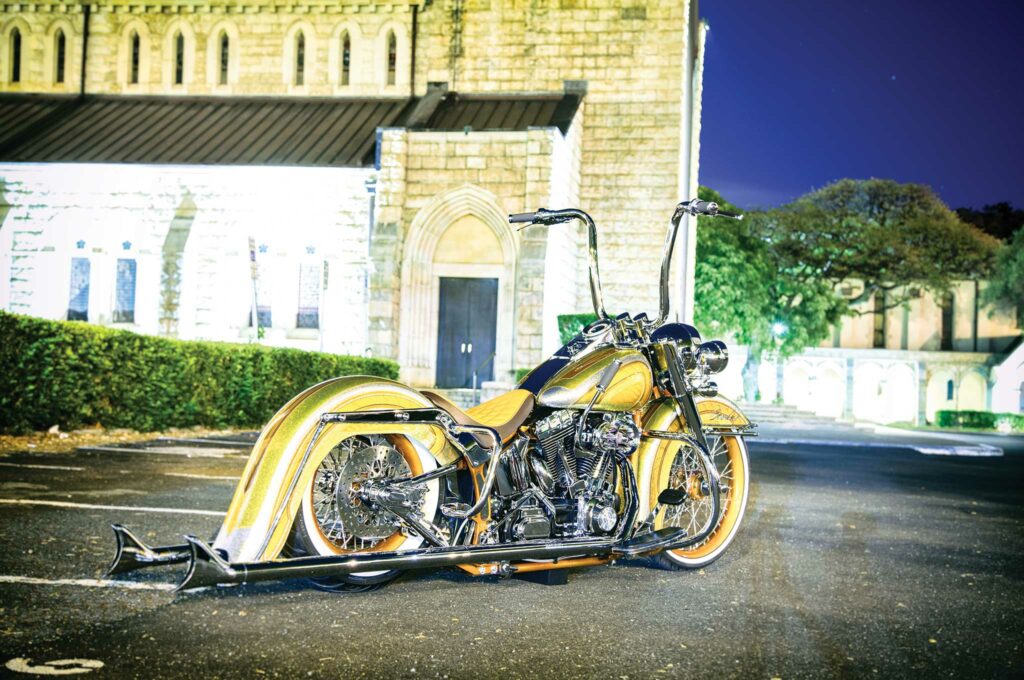 18 Gangster Ape Hanger Bar Curved Handlebars For Harley Road King Glide  Touring